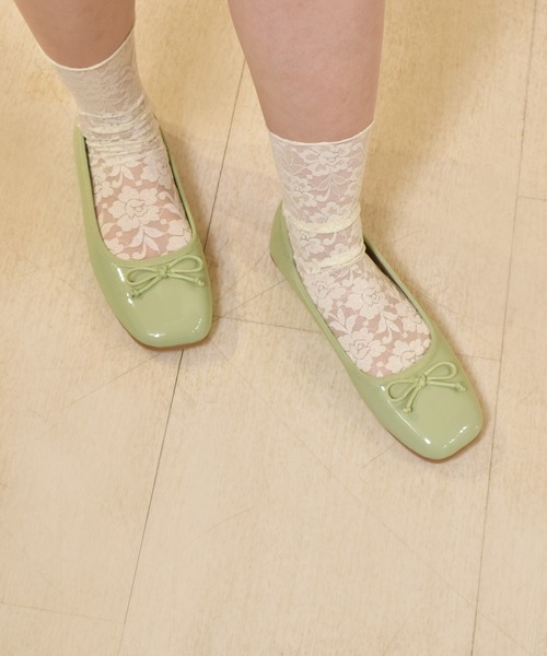 ems excite(エムズエキサイト)の「バレエシューズ(バレエシューズ・レディース・ブラック/グリーン/ゴールド/ブラック系その他/レッド/オフホワイト・M/L)」の9枚目の写真