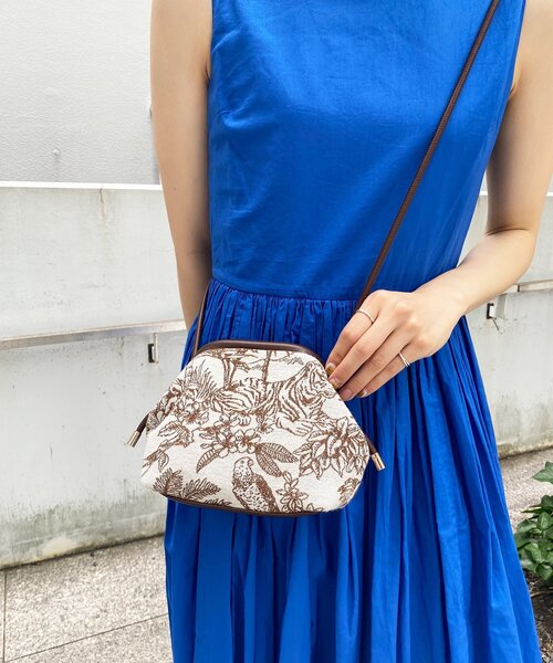 OPAQUE.CLIP（オペークドットクリップ）の「◆アニマルフラワージャカードがま口ミニショルダー（ショルダーバッグ・レディース・ブラック系3/ダークブラウン系3・00）」の15枚目の写真