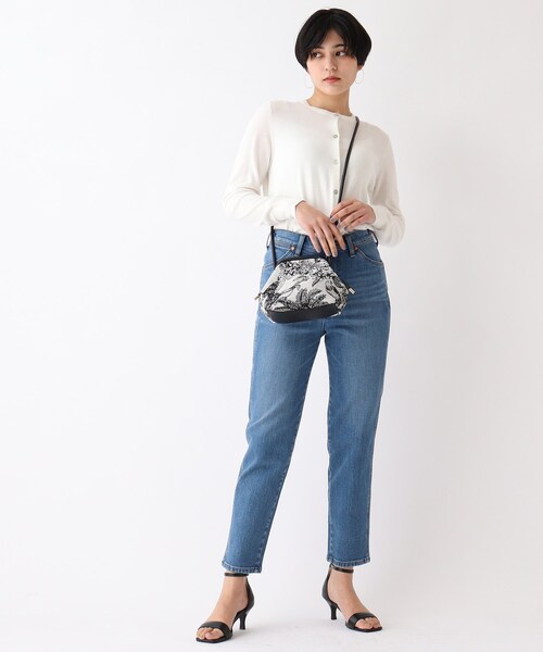 OPAQUE.CLIP（オペークドットクリップ）の「◆アニマルフラワージャカードがま口ミニショルダー（ショルダーバッグ・レディース・ブラック系3/ダークブラウン系3・00）」の16枚目の写真