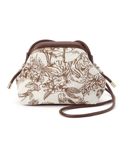 OPAQUE.CLIP（オペークドットクリップ）の「◆アニマルフラワージャカードがま口ミニショルダー（ショルダーバッグ・レディース・ブラック系3/ダークブラウン系3・00）」の20枚目の写真