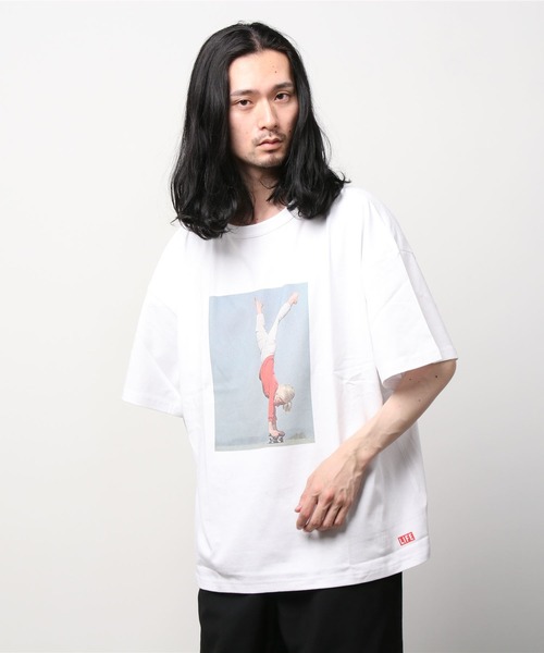 AMERICAN RAG CIE（アメリカンラグシー）の「LIFE Skateboard Tee（Tシャツ/カットソー・メンズ・オフホワイト/グレー・SMALL/MEDIUM/LARGE）」の20枚目の写真
