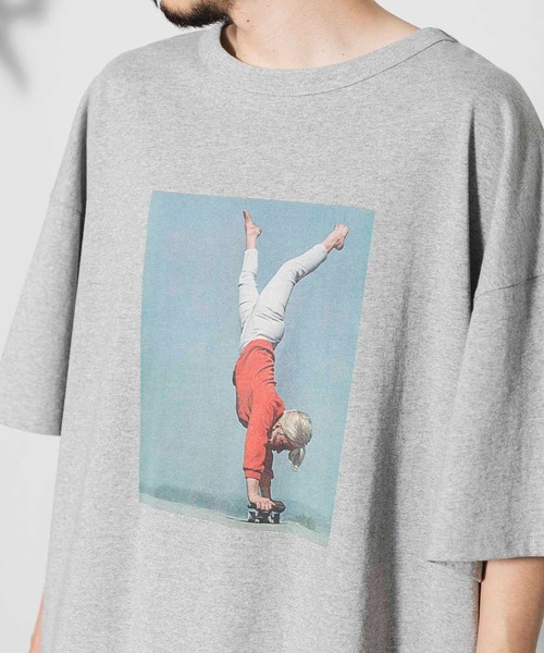 AMERICAN RAG CIE（アメリカンラグシー）の「LIFE Skateboard Tee（Tシャツ/カットソー・メンズ・オフホワイト/グレー・SMALL/MEDIUM/LARGE）」の13枚目の写真