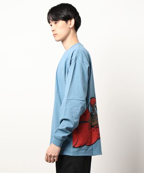 go slow caravan(ゴースローキャラバン)の「COBMASTER/コブマスター 吸汗速乾 ルーズフィットL/STEE -スリーピング-(Tシャツ/カットソー・メンズ・オリーブ/オートミール/ブルー系その他・MEDIUM/LARGE/X-LARGE)」の13枚目の写真