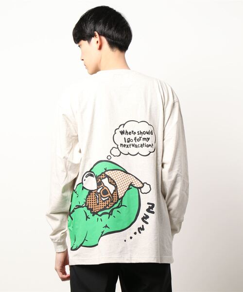 go slow caravan(ゴースローキャラバン)の「COBMASTER/コブマスター 吸汗速乾 ルーズフィットL/STEE -スリーピング-(Tシャツ/カットソー・メンズ・オリーブ/オートミール/ブルー系その他・MEDIUM/LARGE/X-LARGE)」の15枚目の写真
