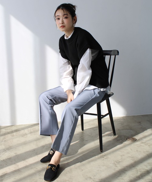 GeeRA(ジーラ)の「ビット付ニットローファー(ローファー・レディース・ブラック/ベージュ/アイボリー・SMALL/MEDIUM/LARGE/X-LARGE)」の5枚目の写真