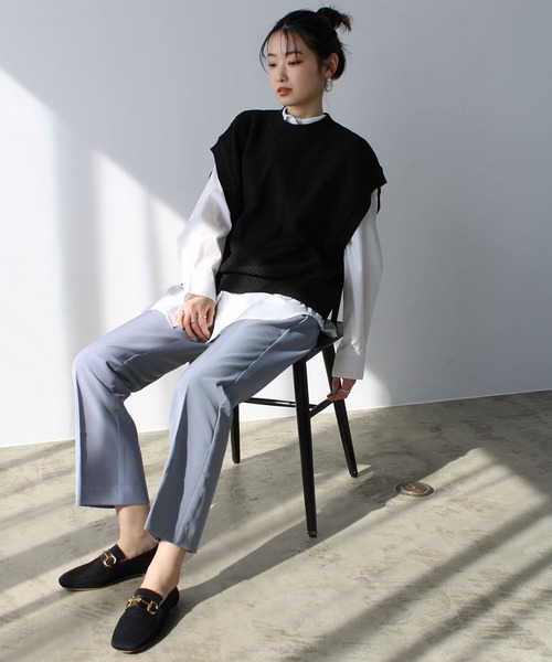 GeeRA(ジーラ)の「ビット付ニットローファー(ローファー・レディース・ブラック/ベージュ/アイボリー・SMALL/MEDIUM/LARGE/X-LARGE)」の6枚目の写真
