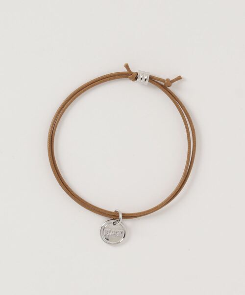 DOUBLE STEAL（ダブルスティール）の「Leather Cord Bracelet（ブレスレット・メンズ・ブラック/ブルー/グリーン系その他/キャメル/レッド/グリーン/パープル・FREE）」の6枚目の写真