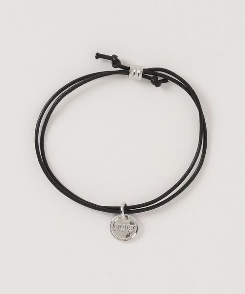 DOUBLE STEAL（ダブルスティール）の「Leather Cord Bracelet（ブレスレット・メンズ・ブラック/ブルー/グリーン系その他/キャメル/レッド/グリーン/パープル・FREE）」の2枚目の写真