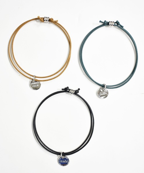 DOUBLE STEAL（ダブルスティール）の「Leather Cord Bracelet（ブレスレット・メンズ・ブラック/ブルー/グリーン系その他/キャメル/レッド/グリーン/パープル・FREE）」の12枚目の写真