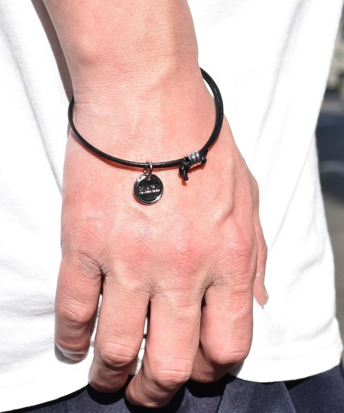 DOUBLE STEAL（ダブルスティール）の「Leather Cord Bracelet（ブレスレット・メンズ・ブラック/ブルー/グリーン系その他/キャメル/レッド/グリーン/パープル・FREE）」の14枚目の写真