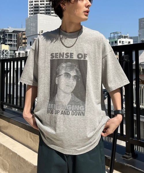 PBLIM(ページボーイリム)の「【PAGEBOYLIM】フォトグラフィックT(Tシャツ/カットソー・レディース・グレー/オフホワイト・MEDIUM/LARGE)」の2枚目の写真