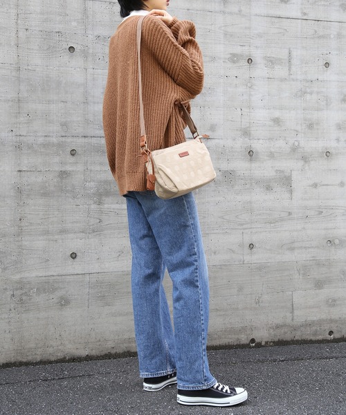 toleur(トーラ)の「【toleur】ナイロンドット×カウレザーショルダーバッグ 11776(ショルダーバッグ・レディース・ライトグレー/ブラック/ベージュ/オリーブ/カーキ/オレンジ/グレイッシュベージュ/キャメル/パープル/マスタード/アイボリー/ライトグリーン/ダークブラウン・FREE)」の21枚目の写真