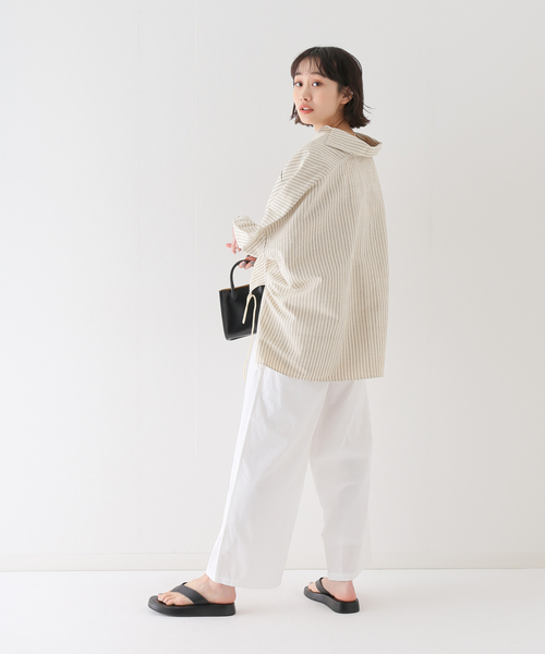 SLOBE IENA(スローブイエナ)の「【SEEALL / シーオール】 SHEER WORK パンツ(その他パンツ・レディース・ベージュ/ホワイト・38/36)」の19枚目の写真