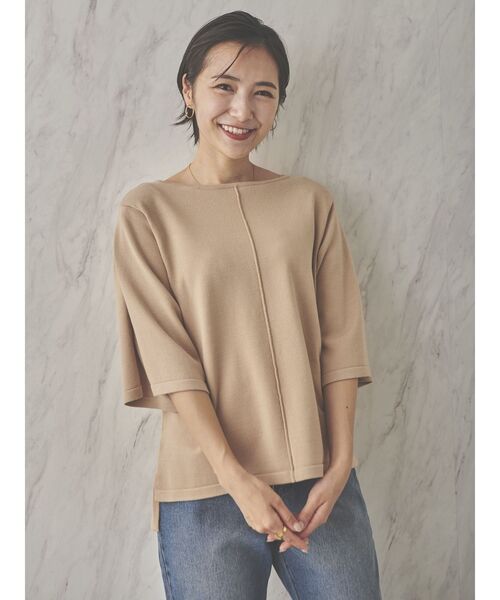 COTORICA(コトリカ)の「スリットスリーブウォッシャブルニット(ニット/セーター・レディース・ブラック/ベージュ/グリーン・FREE)」の20枚目の写真