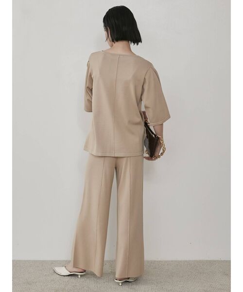 COTORICA(コトリカ)の「スリットスリーブウォッシャブルニット(ニット/セーター・レディース・ブラック/ベージュ/グリーン・FREE)」の4枚目の写真