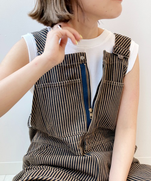 Spick & Span（スピックアンドスパン）の「ワッフルジャージートップス（Tシャツ/カットソー・レディース・ホワイト/モカ/ブルー系その他・FREE）」の9枚目の写真