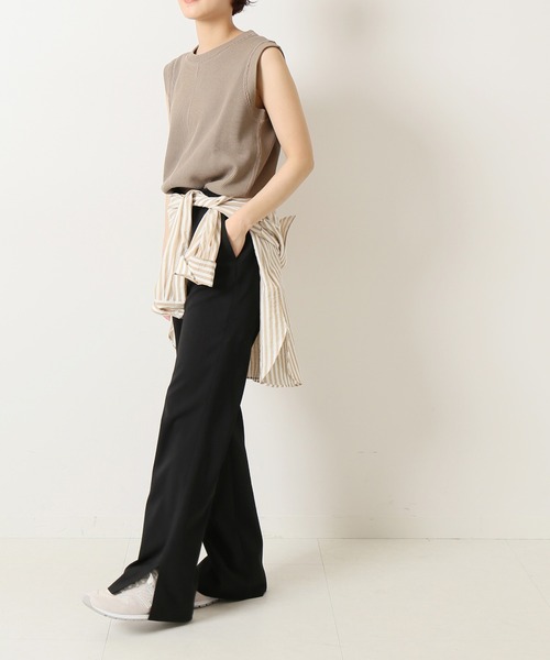 Spick & Span（スピックアンドスパン）の「ワッフルジャージートップス（Tシャツ/カットソー・レディース・ホワイト/モカ/ブルー系その他・FREE）」の14枚目の写真