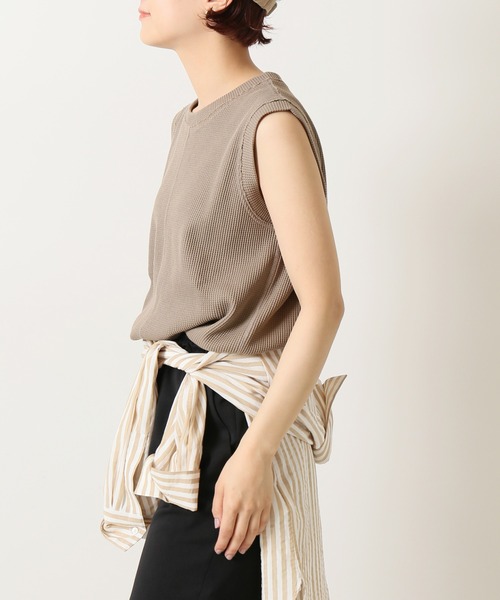 Spick & Span（スピックアンドスパン）の「ワッフルジャージートップス（Tシャツ/カットソー・レディース・ホワイト/モカ/ブルー系その他・FREE）」の19枚目の写真