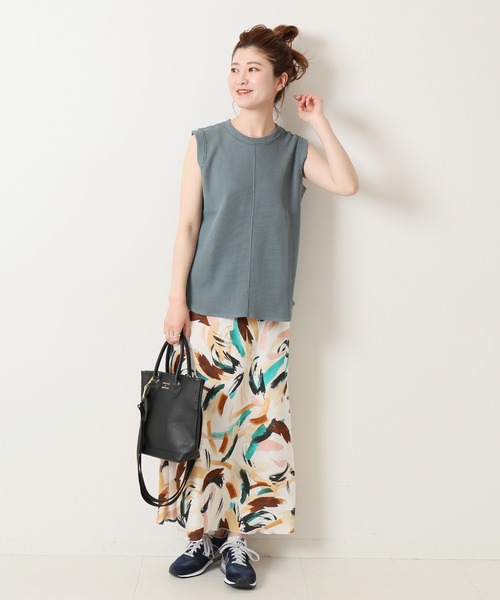 Spick & Span（スピックアンドスパン）の「ワッフルジャージートップス（Tシャツ/カットソー・レディース・ホワイト/モカ/ブルー系その他・FREE）」の21枚目の写真