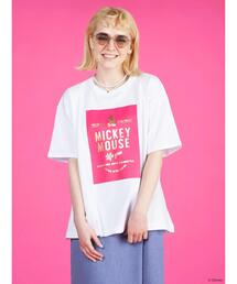 Disney | 背中アキロゴカットプルオーバー3/Mickey(Tシャツ/カットソー)