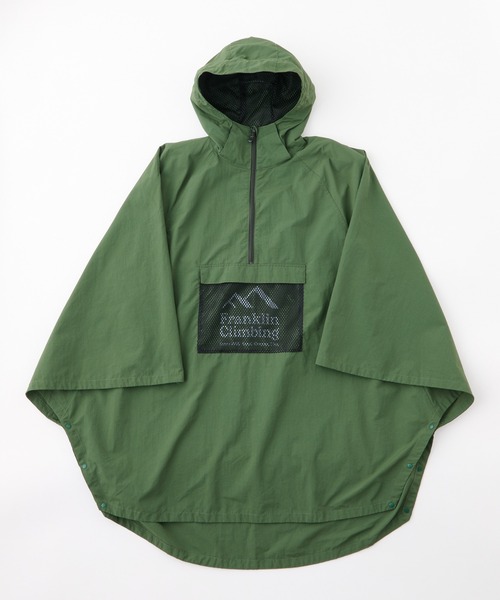 Franklin Climbing（フランクリンクライミング）の「【GO OUT 7月号掲載】【Franklin Climbing】リバーポンチョ（レインコート/ポンチョ・メンズ・ブラック/オリーブ・M/XL/L）」の18枚目の写真