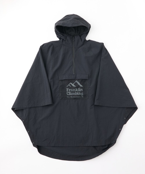 Franklin Climbing（フランクリンクライミング）の「【GO OUT 7月号掲載】【Franklin Climbing】リバーポンチョ（レインコート/ポンチョ・メンズ・ブラック/オリーブ・M/XL/L）」の19枚目の写真