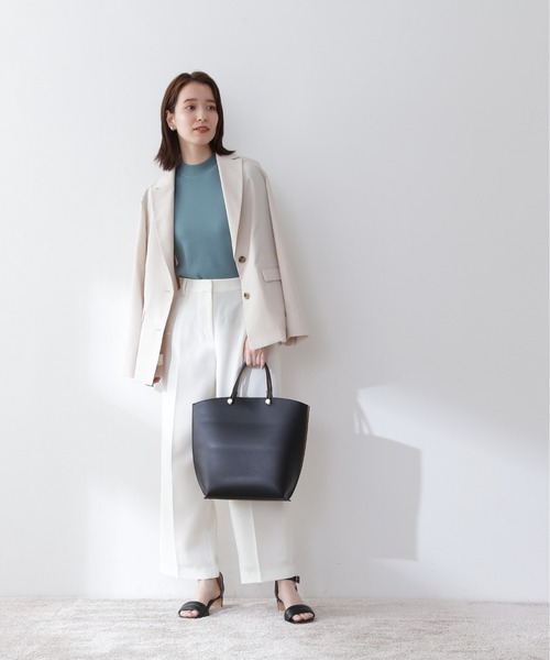 N.（N. Natural Beauty Basic）（エヌエヌナチュラルビューティーベーシック）の「ドライタッチシングルジャケット（その他アウター・レディース・ベージュ/ブラウン・MEDIUM）」の9枚目の写真