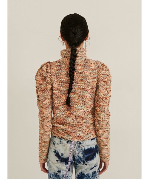 PAMEO POSE(パメオポーズ)の「Victorian Nep Sweater(ニット/セーター・レディース・レッド/ピンク/ブルー/ベージュ・FREE)」の7枚目の写真