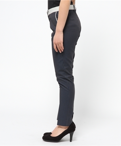 EDIT. FOR LULU（エディットフォールル）の「◆EQUIPAGE ドットジャガードテーパードパンツ（その他パンツ・レディース・ネイビー・SMALL/MEDIUM/X-SMALL）」の3枚目の写真