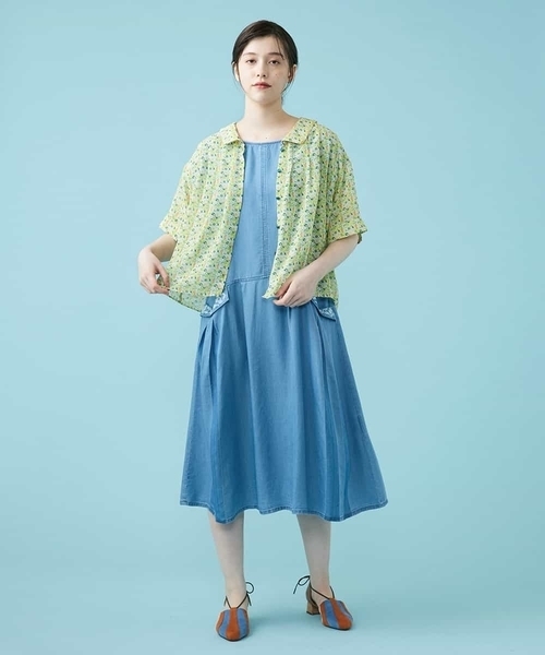 Jocomomola（ホコモモラ）の「テンセルデニムワンピース
