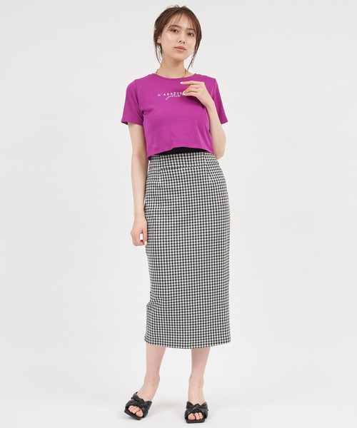 ROYAL PARTY(ロイヤルパーティー)の「刺繍Tシャツ(Tシャツ/カットソー・レディース・ブラック/パープル/オフホワイト・FREE)」の11枚目の写真