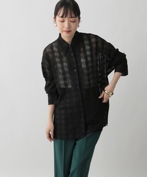 LOWRYS FARM | チドリレースシャツ　279578(シャツ/ブラウス)