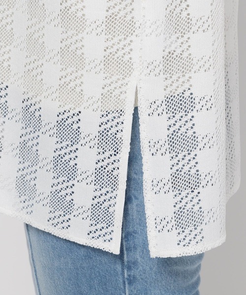 LOWRYS FARM（ローリーズファーム）の「チドリレースシャツ　279578（シャツ/ブラウス・レディース・ブラック/ブラウン/オフホワイト・FREE）」の10枚目の写真