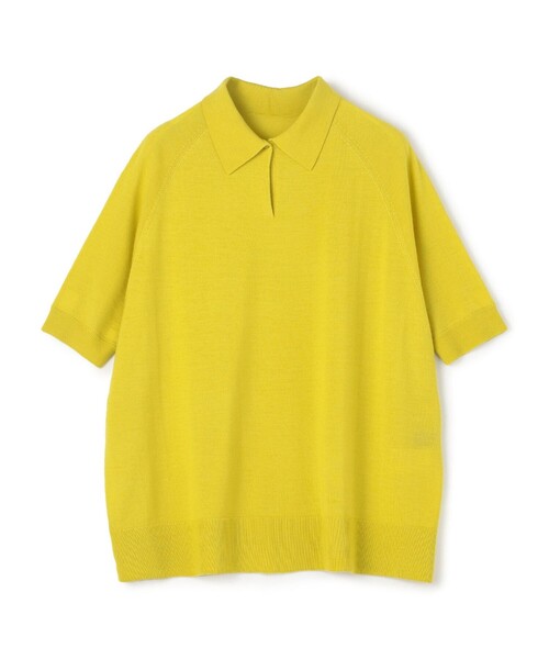 TOMORROWLAND collection（トゥモローランドコレクション）の「カシミヤシルク ポロカラープルオーバー（ニット/セーター・レディース・ブラック/ピンク/ライトイエロー/キャメル・S）」の3枚目の写真