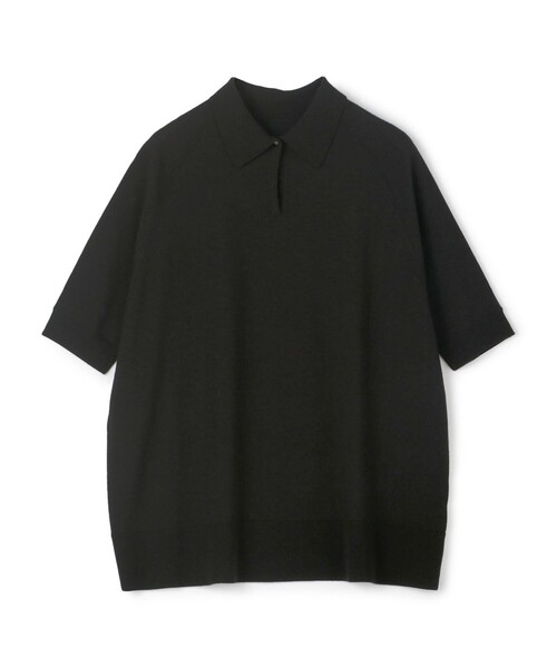 TOMORROWLAND collection（トゥモローランドコレクション）の「カシミヤシルク ポロカラープルオーバー（ニット/セーター・レディース・ブラック/ピンク/ライトイエロー/キャメル・S）」の2枚目の写真