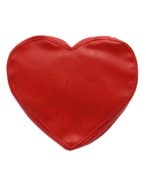 WEGO（ウィゴー）の「WEGO/ハート型ポーチ（ポーチ・レディース・ブラック/レッド・FREE）」の4枚目の写真