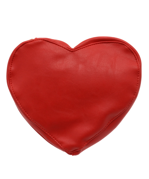 WEGO（ウィゴー）の「WEGO/ハート型ポーチ（ポーチ・レディース・ブラック/レッド・FREE）」の5枚目の写真