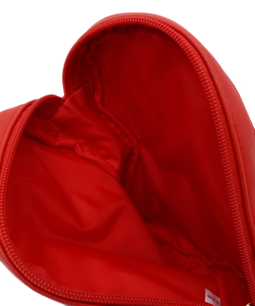 WEGO（ウィゴー）の「WEGO/ハート型ポーチ（ポーチ・レディース・ブラック/レッド・FREE）」の7枚目の写真