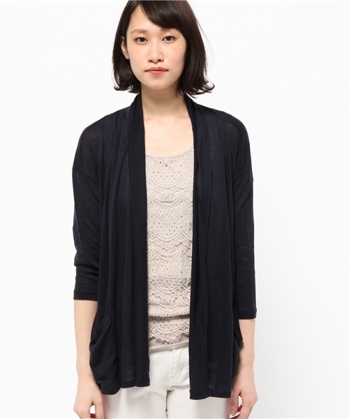 OUTLET（アウトレット）の「【Discoat Petit】テンセルトッパーカーディガン（Tシャツ/カットソー・レディース・グレー/グリーン/ネイビー・FREE）」の4枚目の写真
