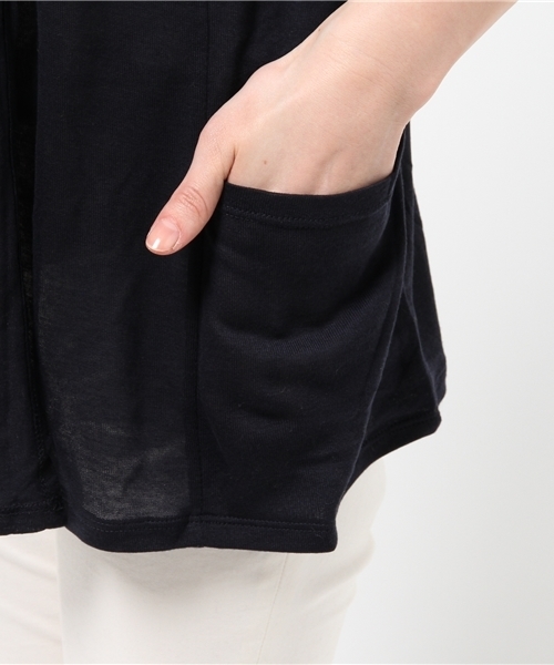 OUTLET（アウトレット）の「【Discoat Petit】テンセルトッパーカーディガン（Tシャツ/カットソー・レディース・グレー/グリーン/ネイビー・FREE）」の9枚目の写真