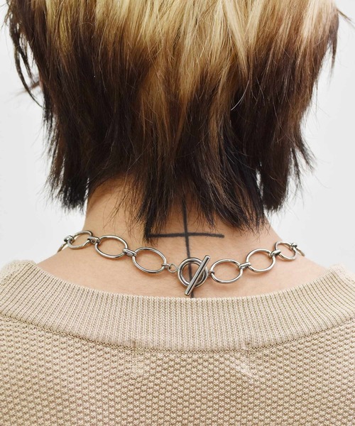 LHME（エルエイチエムイー）の「【WEB限定】”Gleam”オーバルチャンキーチェーンネックレス/サージカルステンレス（金属アレルギー対応）【LHME / エルエイチエムイー】（ネックレス・レディース・シルバー/ゴールド・43cm）」の16枚目の写真