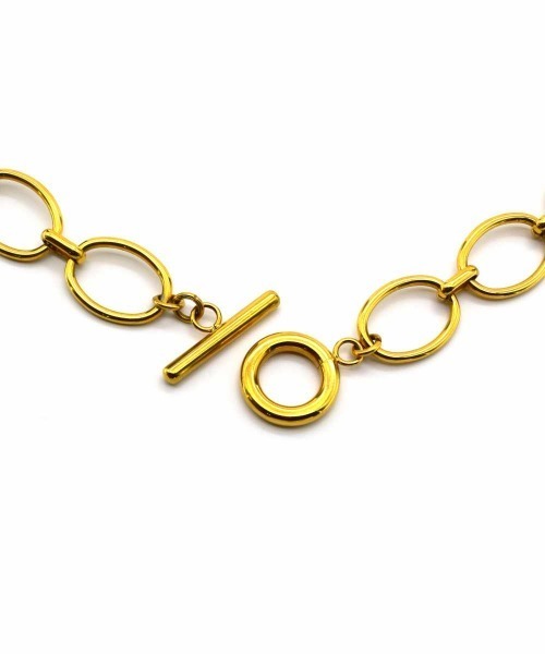LHME（エルエイチエムイー）の「【WEB限定】”Gleam”オーバルチャンキーチェーンネックレス/サージカルステンレス（金属アレルギー対応）【LHME / エルエイチエムイー】（ネックレス・レディース・シルバー/ゴールド・43cm）」の18枚目の写真