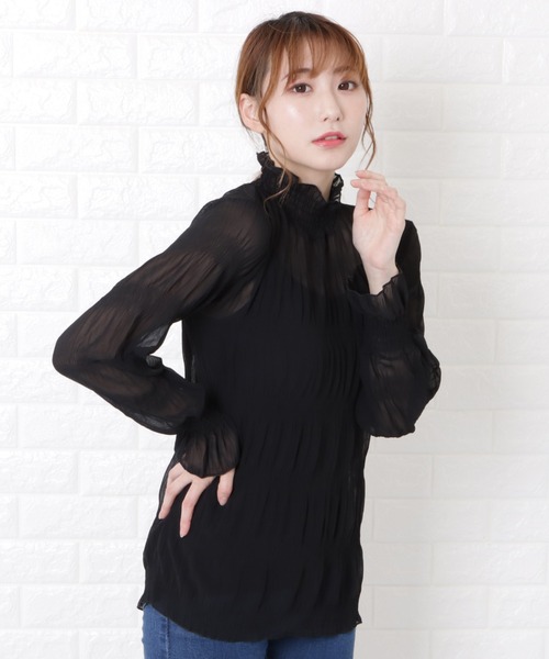 Lace Ladies（レースレディース）の「マジョリカプリーツハイネックブラウス（シャツ/ブラウス・レディース・ホワイト/ブラック/アイボリー・FREE）」の18枚目の写真