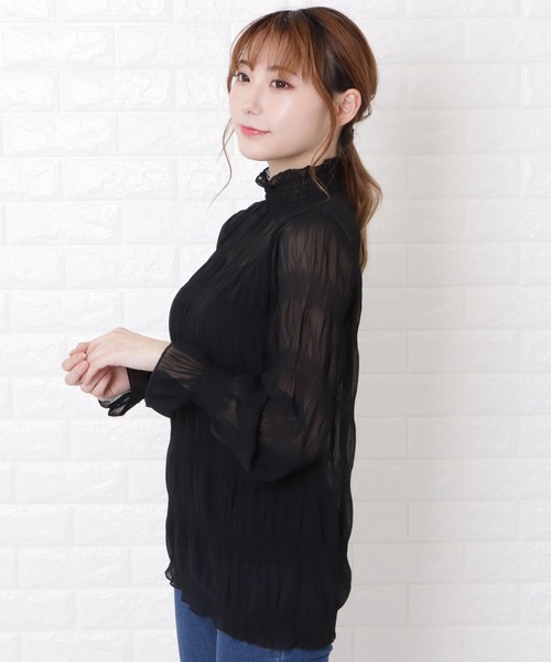 Lace Ladies（レースレディース）の「マジョリカプリーツハイネックブラウス（シャツ/ブラウス・レディース・ホワイト/ブラック/アイボリー・FREE）」の19枚目の写真