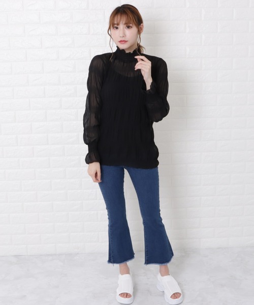 Lace Ladies（レースレディース）の「マジョリカプリーツハイネックブラウス（シャツ/ブラウス・レディース・ホワイト/ブラック/アイボリー・FREE）」の20枚目の写真