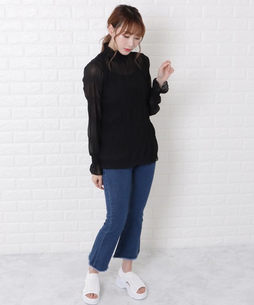 Lace Ladies（レースレディース）の「マジョリカプリーツハイネックブラウス（シャツ/ブラウス・レディース・ホワイト/ブラック/アイボリー・FREE）」の22枚目の写真
