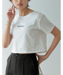 Re:EDIT | ロゴ刺繍クロップドTシャツ(Tシャツ/カットソー)