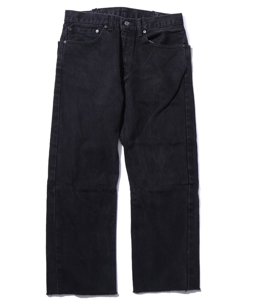 THRIFTY LOOK(スリフティールック)の「THRIFTY LOOK/スリフティルック LEVIS ”REMAKE”PANTS リメイクデニムパンツ(デニムパンツ・メンズ・ブラック系その他3/グレー系その他2/ネイビー系1/ブラック系その他2/グレー系その他/ブルー系その他2/ブルー系その他/ネイビー系/グレー系その他3/ブラック系その他・FREE)」の2枚目の写真