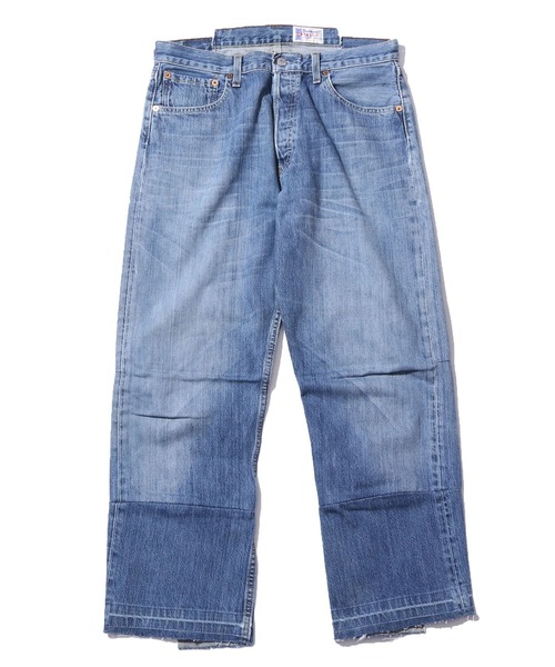 THRIFTY LOOK(スリフティールック)の「THRIFTY LOOK/スリフティルック LEVIS ”REMAKE”PANTS リメイクデニムパンツ(デニムパンツ・メンズ・ブラック系その他3/グレー系その他2/ネイビー系1/ブラック系その他2/グレー系その他/ブルー系その他2/ブルー系その他/ネイビー系/グレー系その他3/ブラック系その他・FREE)」の7枚目の写真