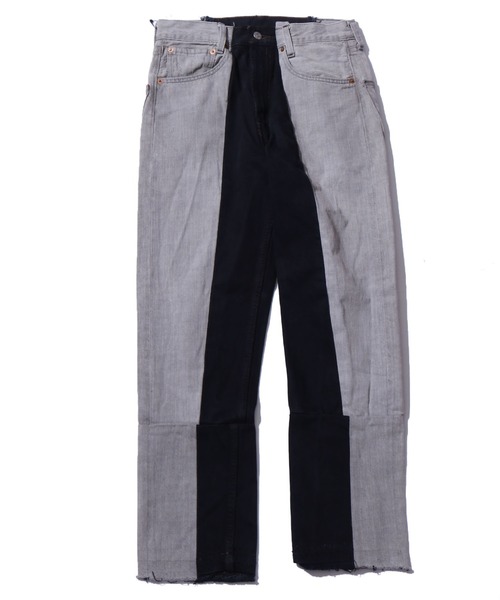 THRIFTY LOOK(スリフティールック)の「THRIFTY LOOK/スリフティルック LEVIS ”REMAKE”PANTS リメイクデニムパンツ(デニムパンツ・メンズ・ブラック系その他3/グレー系その他2/ネイビー系1/ブラック系その他2/グレー系その他/ブルー系その他2/ブルー系その他/ネイビー系/グレー系その他3/ブラック系その他・FREE)」の5枚目の写真